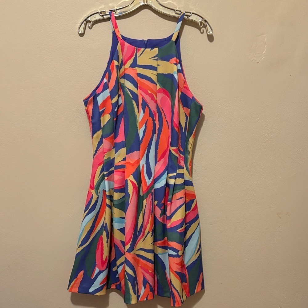 Vince Camuto Multicolor Abstract Dress